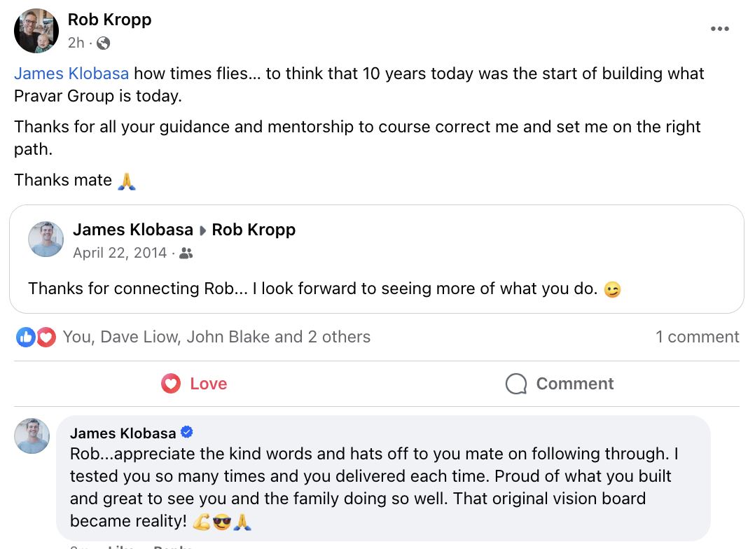 A 10-year thank you post with the original 2014 post embedded underneath